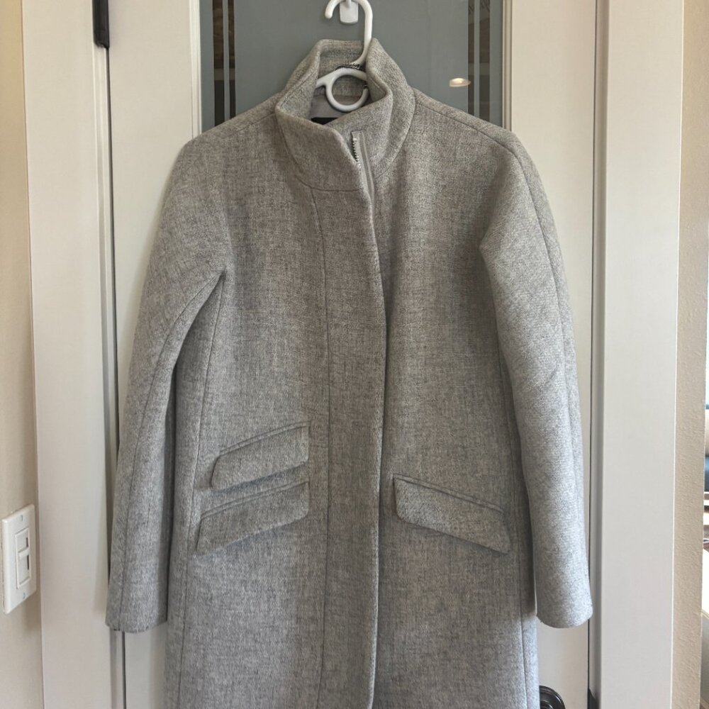 JCREW Toscana Coat in Italian stadium-cloth wool blend DRY CLEANED